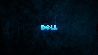 Dell logo dark blue glow - a dell logo free wallpaper