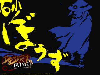 Man hat cape yellow blue - action painting free wallpaper