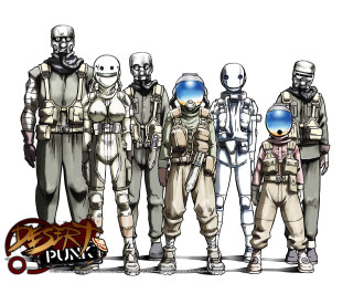 Group of astronauts in space - enki bilal free wallpaper