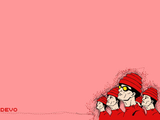 Red hats sunglasses pink background - a red border free wallpaper