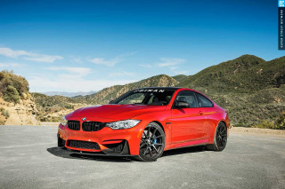 Red bmw car parking lot - redshift free wallpaper for desktop