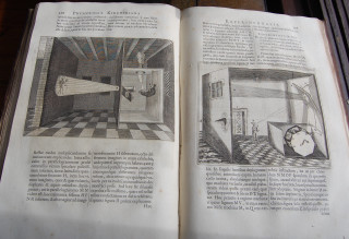 Book opened bathroom drawing clock - a book free wallpaper