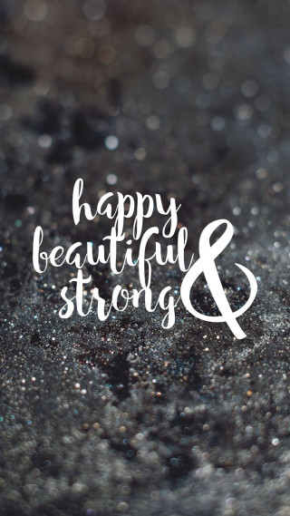 Happy beautiful strong black white - happy free wallpaper for mobile