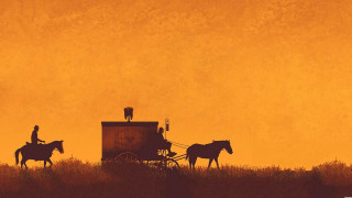 Horses grass cart man horse 2 - western comic book art free wallpaper