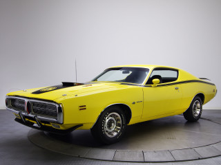 Yellow muscle car museum white - floor free wallpaper for desktop