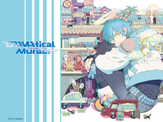 Anime bluehair white shirt blue - toyism free wallpaper for desktop