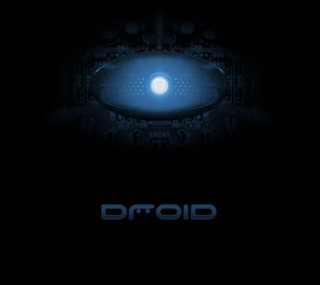 Dark blue light droid moon - free sci-fi wallpaper for tablet