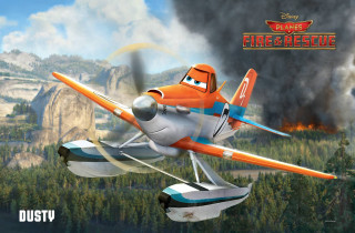 Cartoon airplane forest smoke smokestacks - over a forest free wallpaper