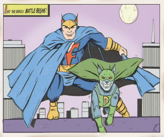 Comic page cape cat green - dave gibbons free wallpaper