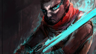 Man sword demon shoulder action 2 - his hand and a demon free wallpaper for desktop