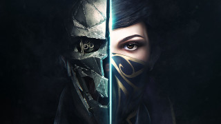 Woman mask sword hand image - the side of her face free wallpaper