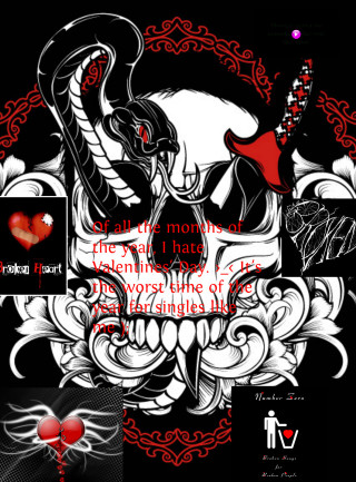 Skull red heart side red - the side of it free wallpaper for mobile