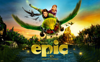 Epic movie poster man woman - animated free wallpaper for desktop
