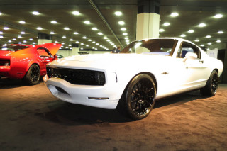 White car garage red car - a white car free wallpaper