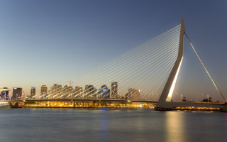 Bridge water city night lights 6 - the bridge free wallpaper for desktop