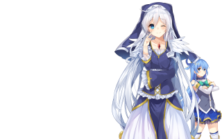 Woman girl blue dress white - a white hair free wallpaper