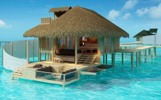 House dock water thatched roof - the deck free wallpaper