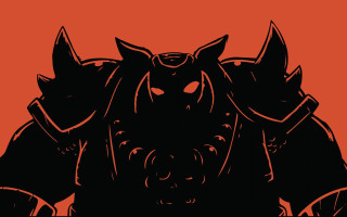 Black red cats horns ears - cat free wallpaper