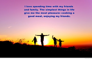 Family silhouette sunset quote summer - summer free wallpaper