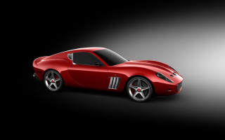 Red sports car black background 17 - ray free wallpaper