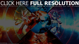 Anime characters poster center words - here full resolution free wallpaper