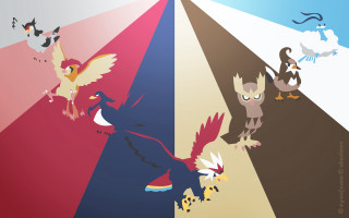 Birds flying colorful pyramid bird - a group of birds free wallpaper