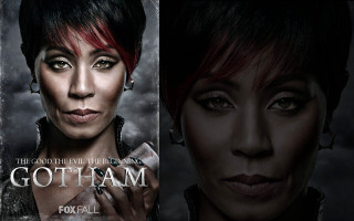 Woman red hair black top 3 - a black top free wallpaper