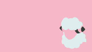 Sheep pink background black nose - a sheep free wallpaper