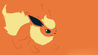 Pikachu cartoon black tail yellow - an orange background free wallpaper