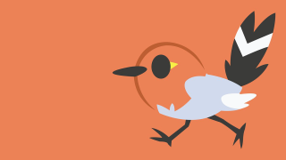 Bird yellow beak running orange - charles bird king free wallpaper