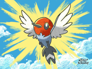 Bird flying yellow background blue - charles bird king free wallpaper