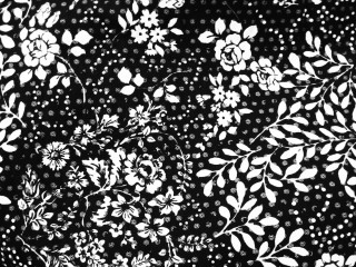 Black white flowery pattern dots - flowery free wallpaper