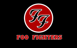 Red black logo foo fighters - a red circle free wallpaper