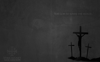 Cross crucifix wall message black - caravaggio free wallpaper