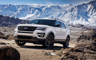 White ford explorer mountains background - the mountain free wallpaper