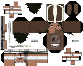 Paper model man knife hand - a knife and a knife free wallpaper for desktop