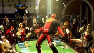 Man red suit poker game 2 - costume free wallpaper for desktop