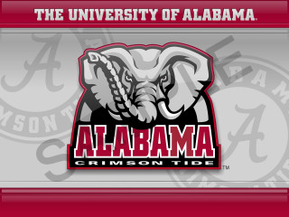Alabama crimson elephant typographic digital - a. b. jackson free wallpaper