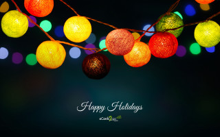 String lights moonlight night sky - free holidays wallpaper for desktop