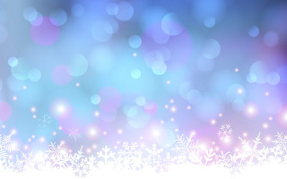Blurry snowflakes blue background white - the bottom free wallpaper for desktop
