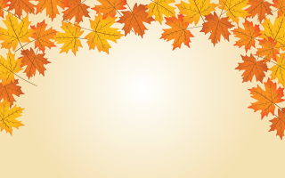 Yellow orange leaves autumn fire - orange background free wallpaper