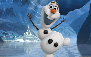 Cartoon character smiling frozen lake - frozen free wallpaper
