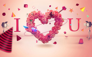 Heart flowers camera pink background 2 - anthony devas free wallpaper for desktop