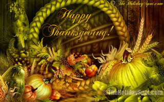 Thanksgiving cornucopia pumpkins basket autumn - thanksgiving free wallpaper