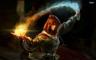 Video game character fireball glowing - a fire ball free wallpaper