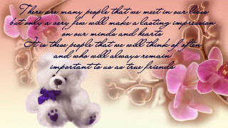 Teddy bear purple bow pink - mail art free wallpaper for desktop