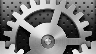 Metal gear wheel rivets microdetails - micro free wallpaper