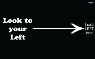 Black white photo arrows left - u free wallpaper