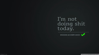 Black wall green checkmark quote - im free wallpaper