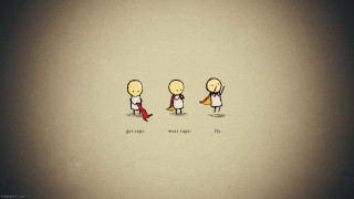 Heroic red umbrella group suit - a red tie free wallpaper